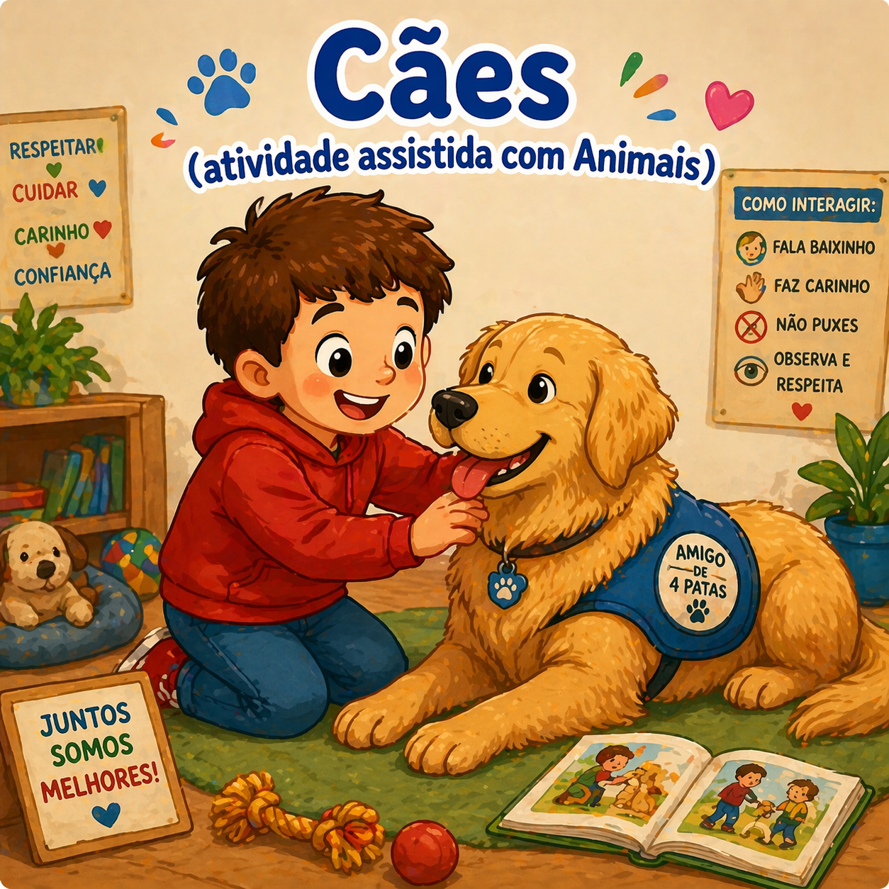 Cães (atividade assistida com Animais)