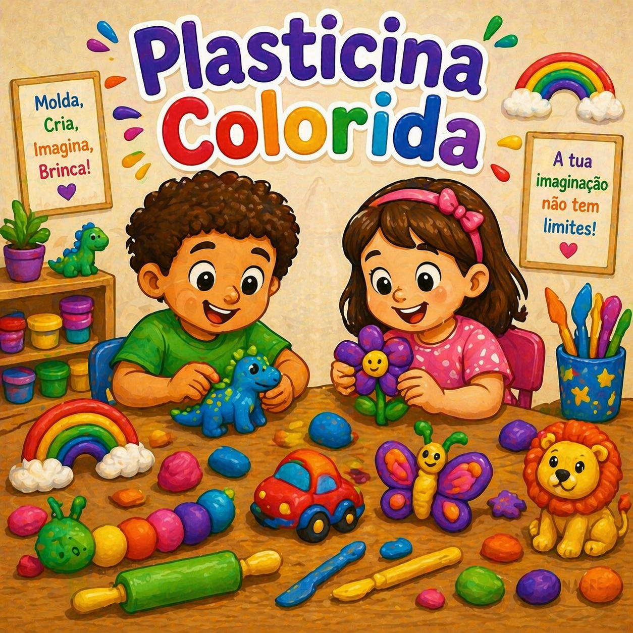 Stand Science 4you - Stand 1 - Plasticina colorida